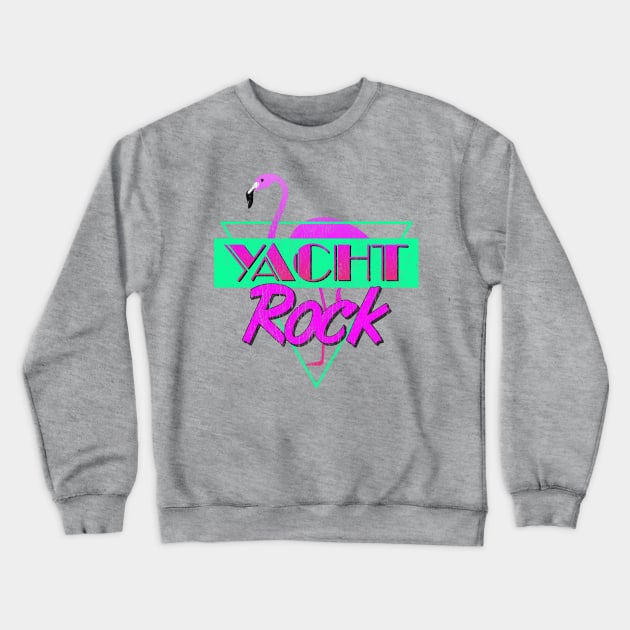 Yacht Rock Party Boat Drinking graphic 80s Faded Crewneck Sweatshirt by Vector Deluxe